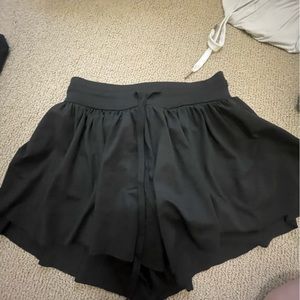 black butterfly shorts size extra small